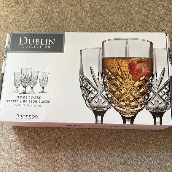 Godinger Dining Set Of 4 Godinger Dublin Ice Tea Glasses Poshmark